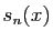 $ s_n(x)$