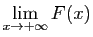 $\displaystyle \lim_{x\to+\infty} F(x)$