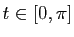 $ t\in[0,\pi]$