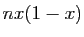 $ nx(1-x)$
