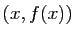 $ (x,f(x))$