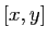 $ [x,y]$