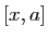 $ [x,a]$