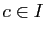 $ c\in I$