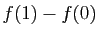 $ f(1)-f(0)$