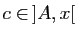 $ c\in ]A,x[$