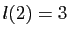 $ l(2)=3$