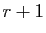$ r+1$