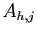 $ A_{h,j}$