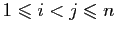 $ 1\leqslant i<j\leqslant
n$