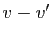 $ v-v'$
