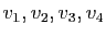 $ v_1,v_2,v_3,v_4$