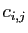 $ c_{i,j}$