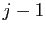 $ j-1$
