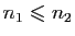 $ n_1\leqslant n_2$