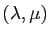 $ (\lambda,\mu)$