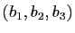 $ (b_1,b_2,b_3)$