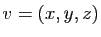 $ v=(x,y,z)$