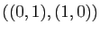 $ ((0,1),(1,0))$