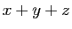 $ x+y+z$