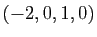 $ (-2,0,1,0)$