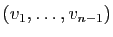 $ (v_1,\ldots,v_{n-1})$