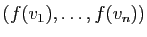 $ (f(v_1),\ldots,f(v_n))$