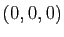 $ (0,0,0)$