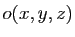 $ o(x,y,z)$