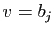 $ v=b_j$