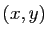 $ (x,y)$