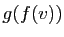$ g(f(v))$