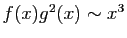 $ f(x)g^2(x) \sim x^3$