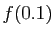 $ f(0.1)$