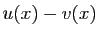 $ u(x)-v(x)$