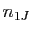 $ n_{1J}$