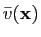$ \bar v(\mathbf{x})$