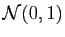 $ \mathcal {N}(0,1)$