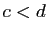 $ c<d$