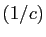 $ (1/c)$