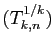 $ (T_{k,n}^{1/k})$