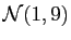 $ {\cal N}(1,9)$