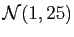 $ {\cal N}(1,25)$