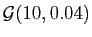 $ {\cal G}(10,0.04)$