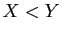 $ X<Y$