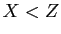 $ X<Z$