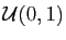 $ {\cal U}(0,1)$
