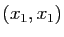 $ (x_1,x_1)$