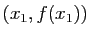$ (x_1,f(x_1))$