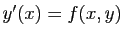 $ y'(x)=f(x,y)$